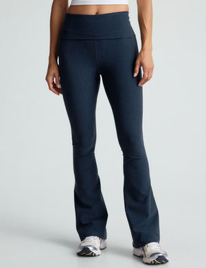 blue foldover bootcut pant.