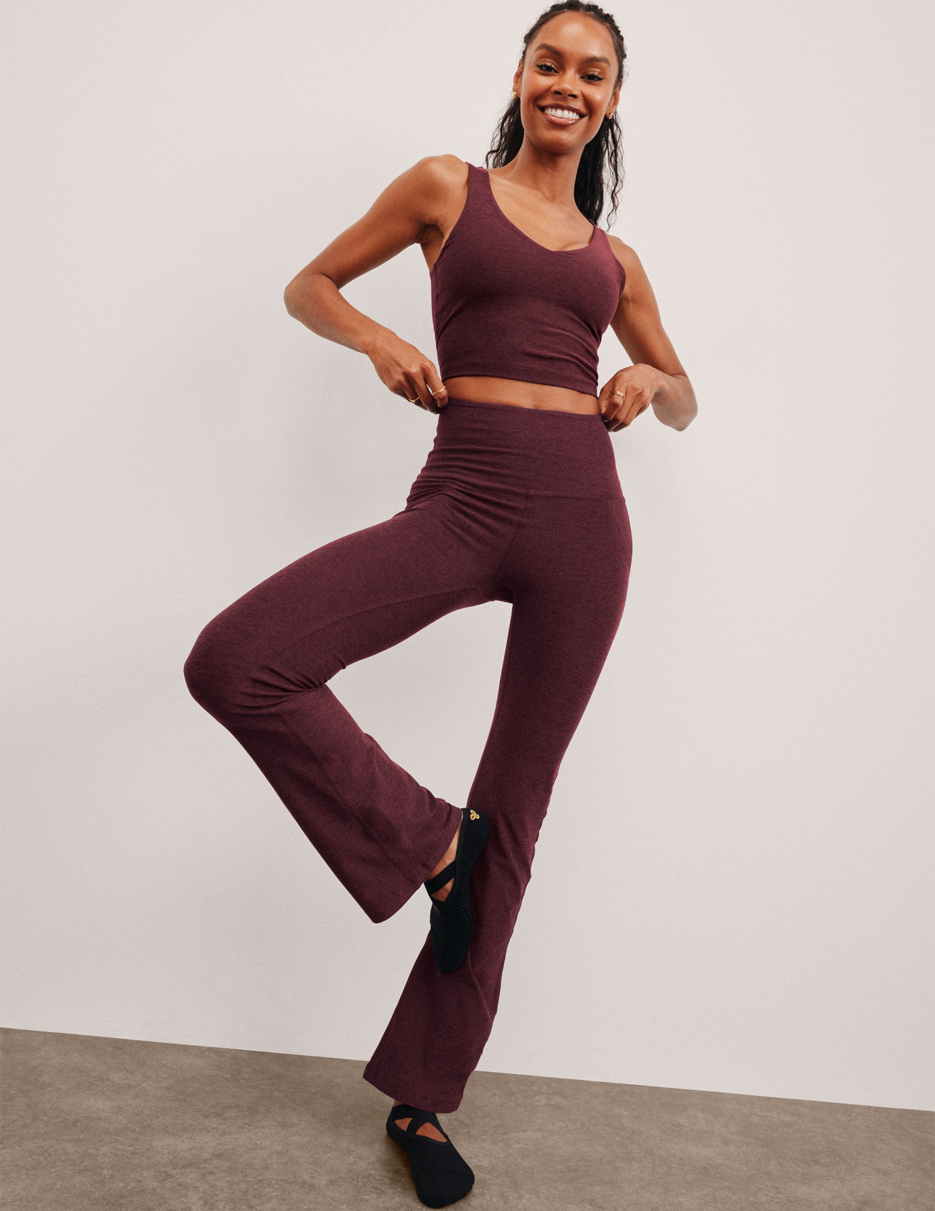 Spacedye High Waisted Practice Pocket Bootcut Pant 31