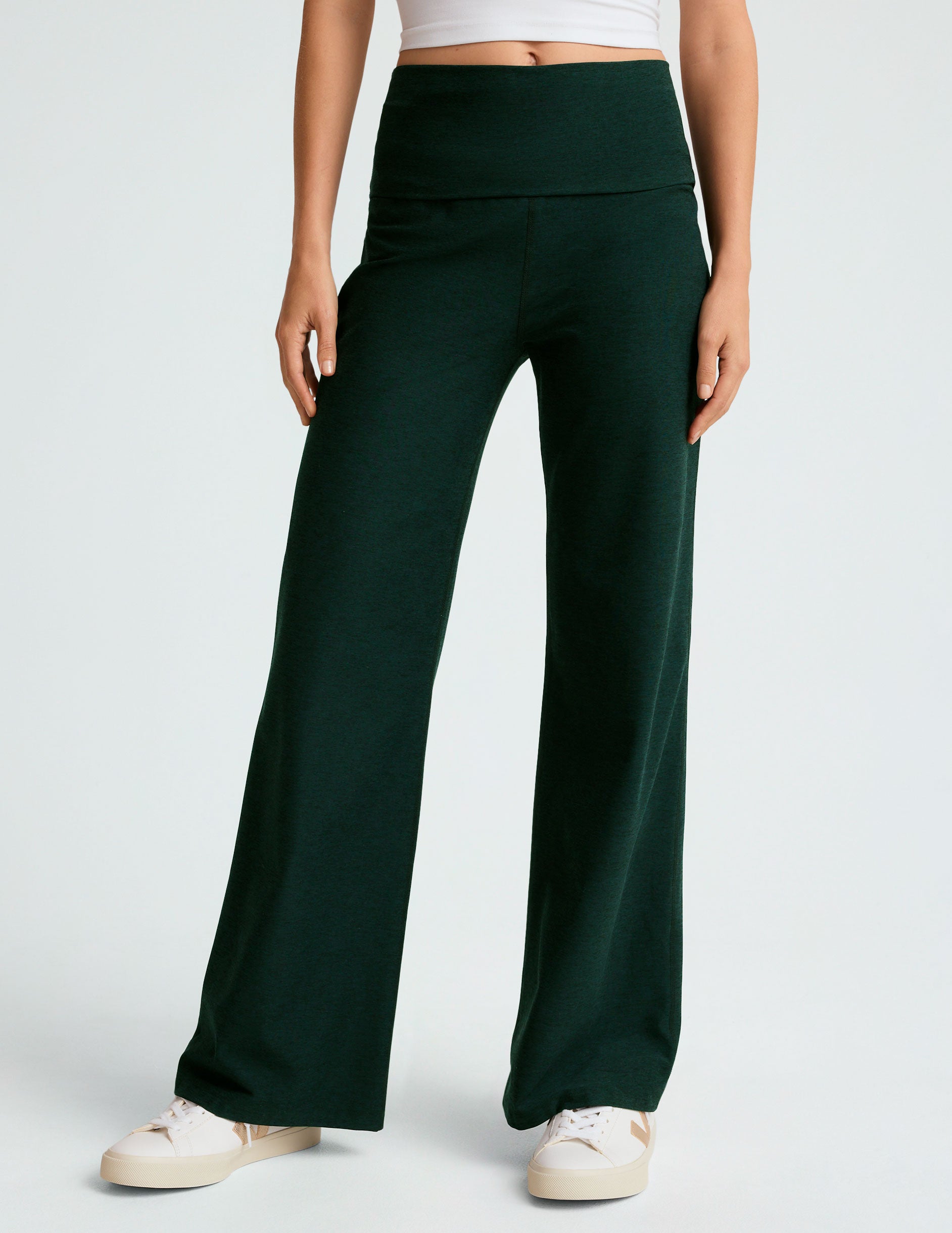 Spacedye Foldover Wide Leg Pant