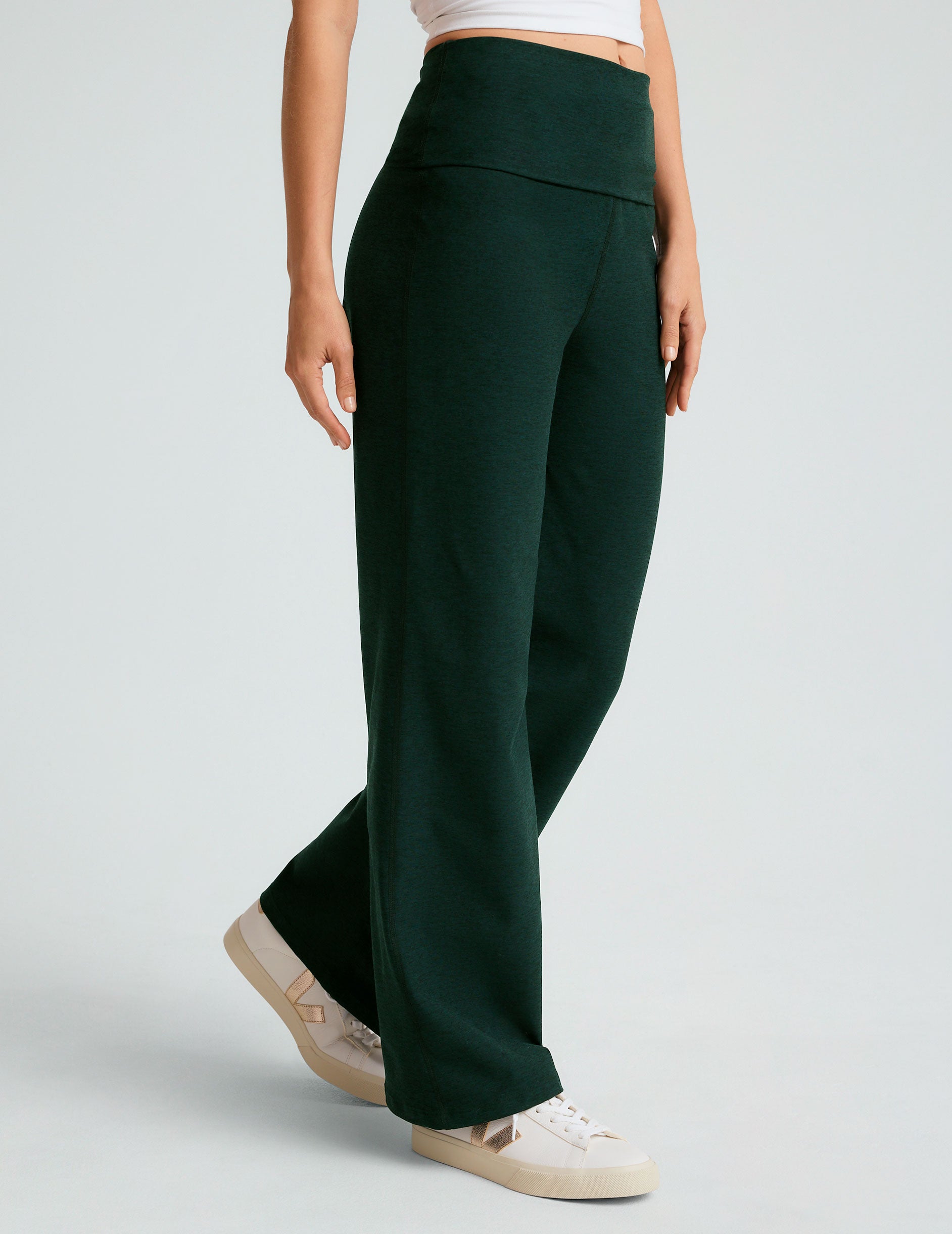 green foldover pant