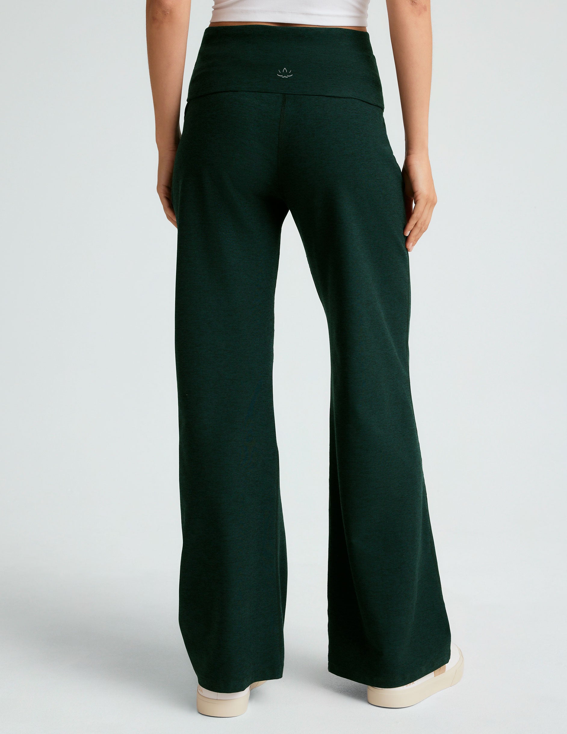 green foldover pant