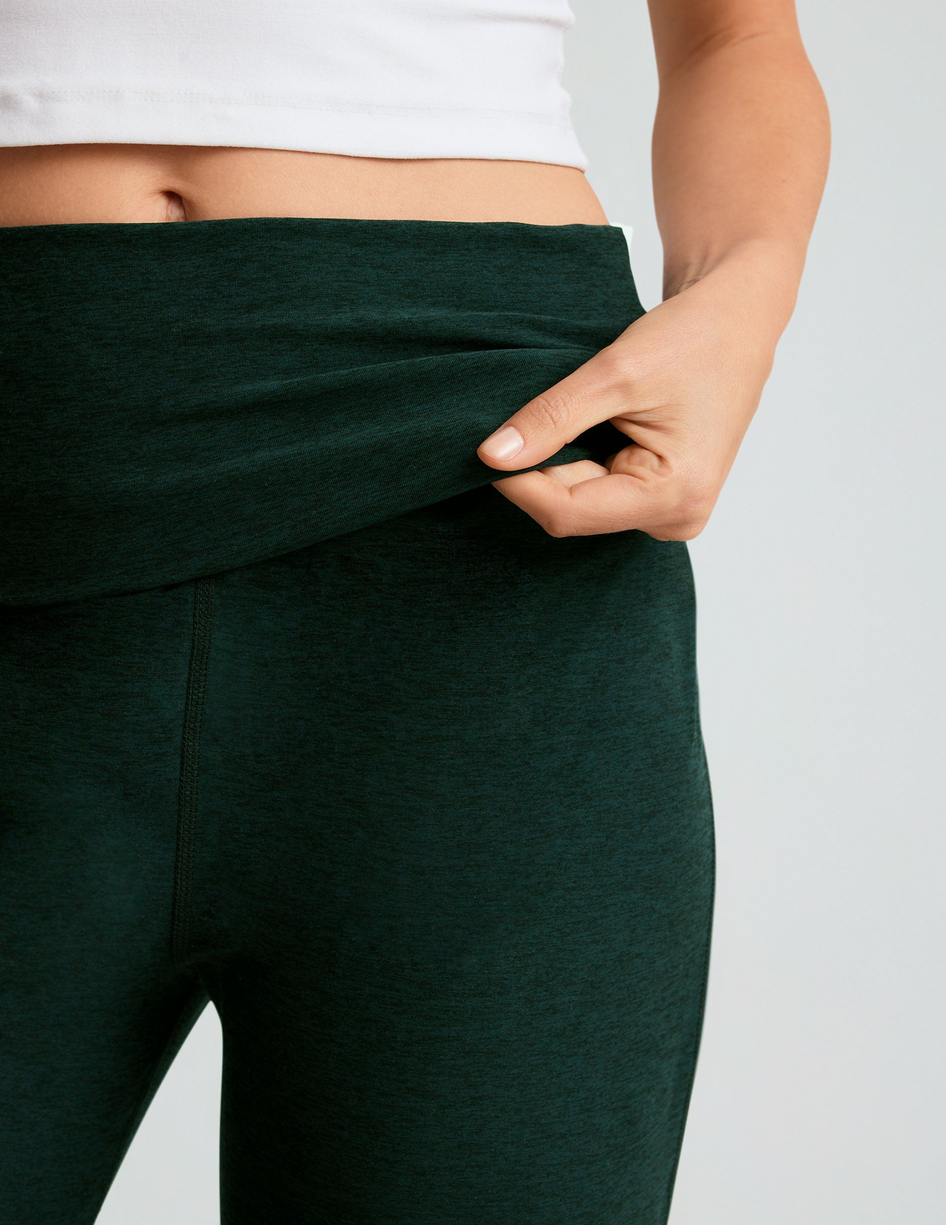 green foldover pant