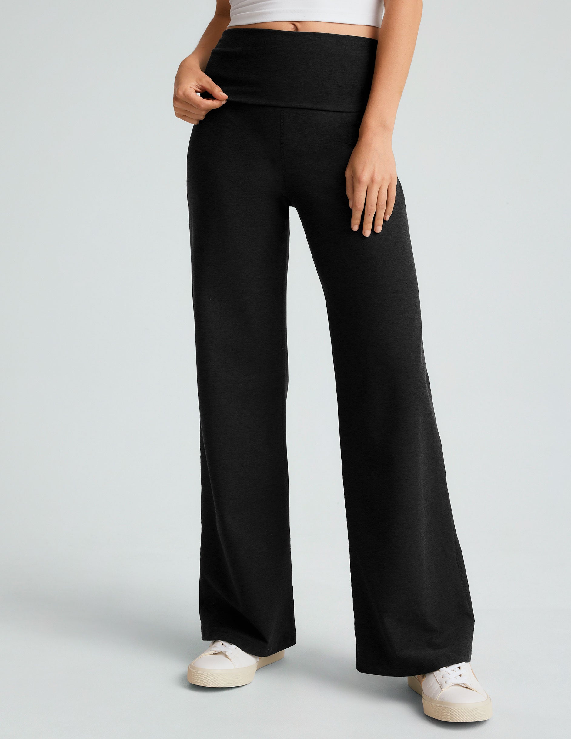 black fold over pant