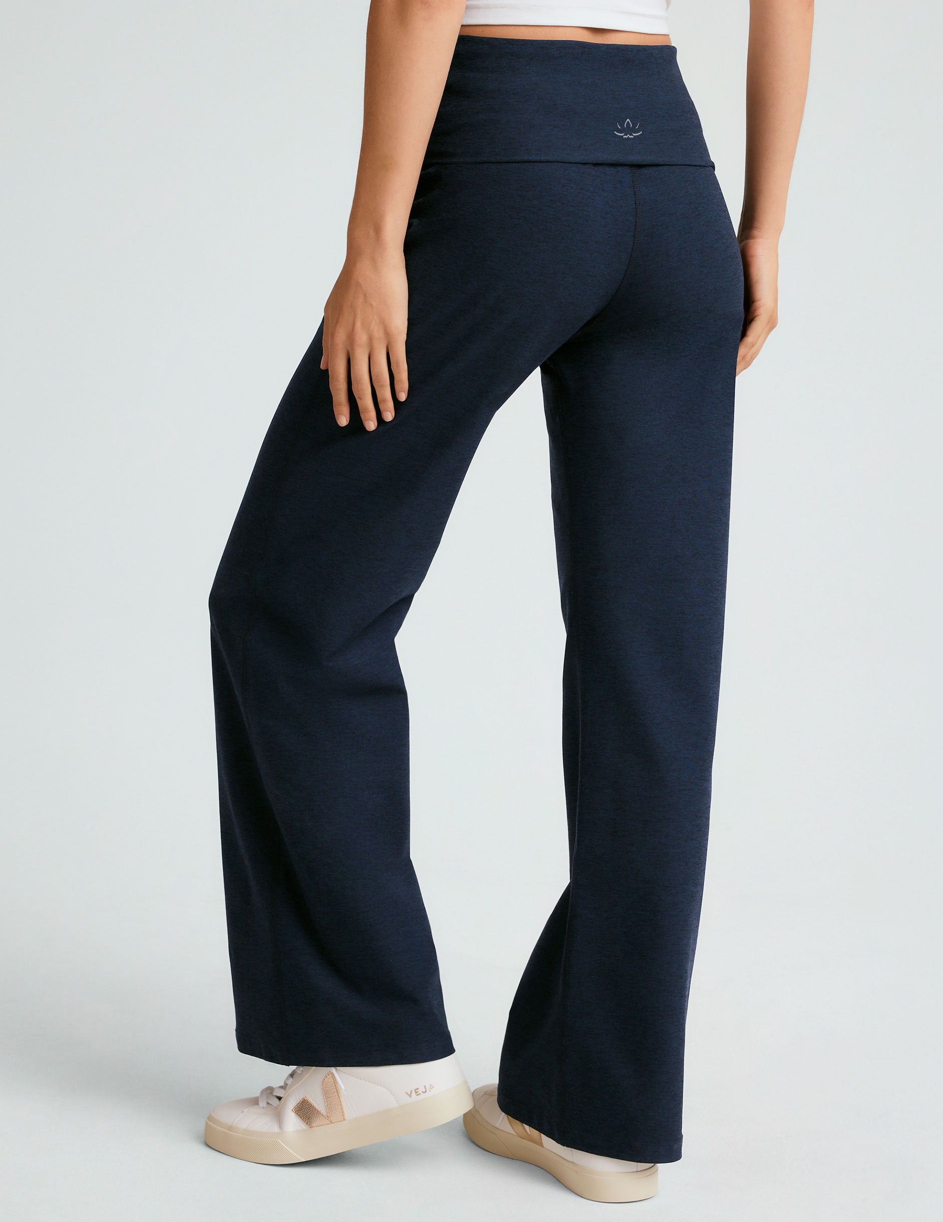 Spacedye Foldover Wide Leg Pant