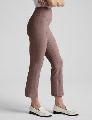 Spacedye Pintuck Kick Flare High Waisted Pant