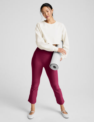 Spacedye Pintuck Kick Flare High Waisted Pant