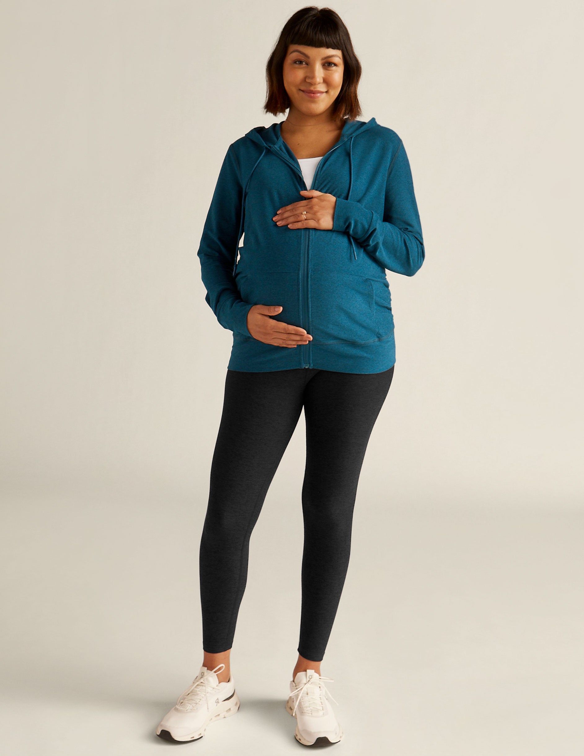 Zip up maternity outlet hoodie