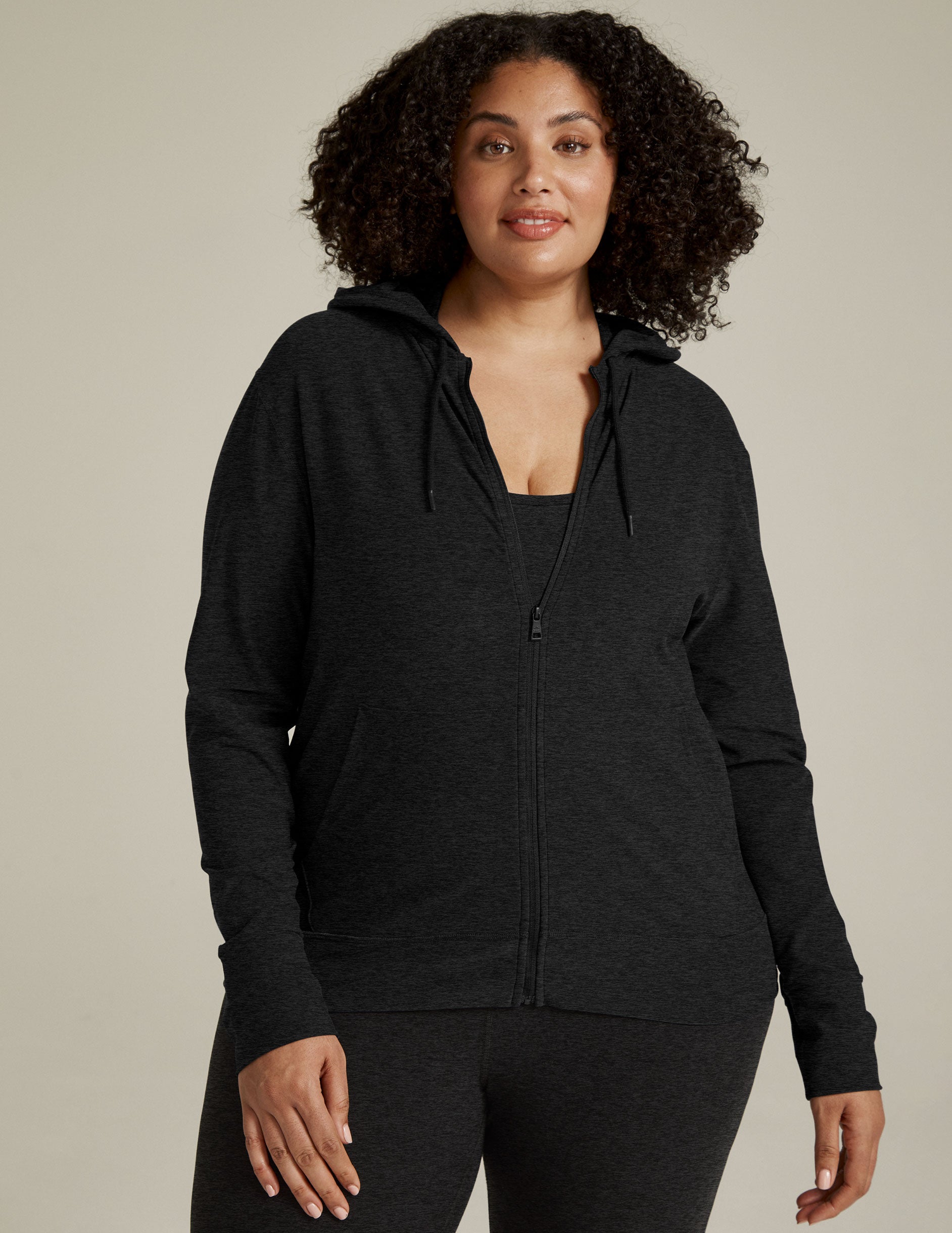 Plus size discount zip up hoodie