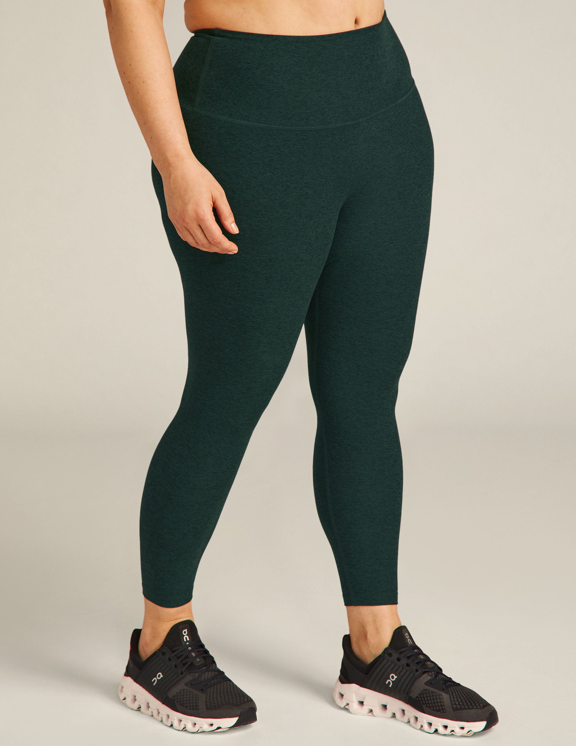 Buy Beyond Yoga Plus Size High Waisted Midi Leggings for Women - Soft  Fabrication with High-Rise Elastic Waistband, Vetiver Green/Pine, 3X at