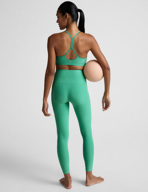 Beyond Yoga Spacedye Caught In The Midi High Waisted Legging | Bright Emerald Heather / XS Beyond Yoga Spacedye Caught In The Midi High Waisted Legging | Bright Emerald Heather / XS