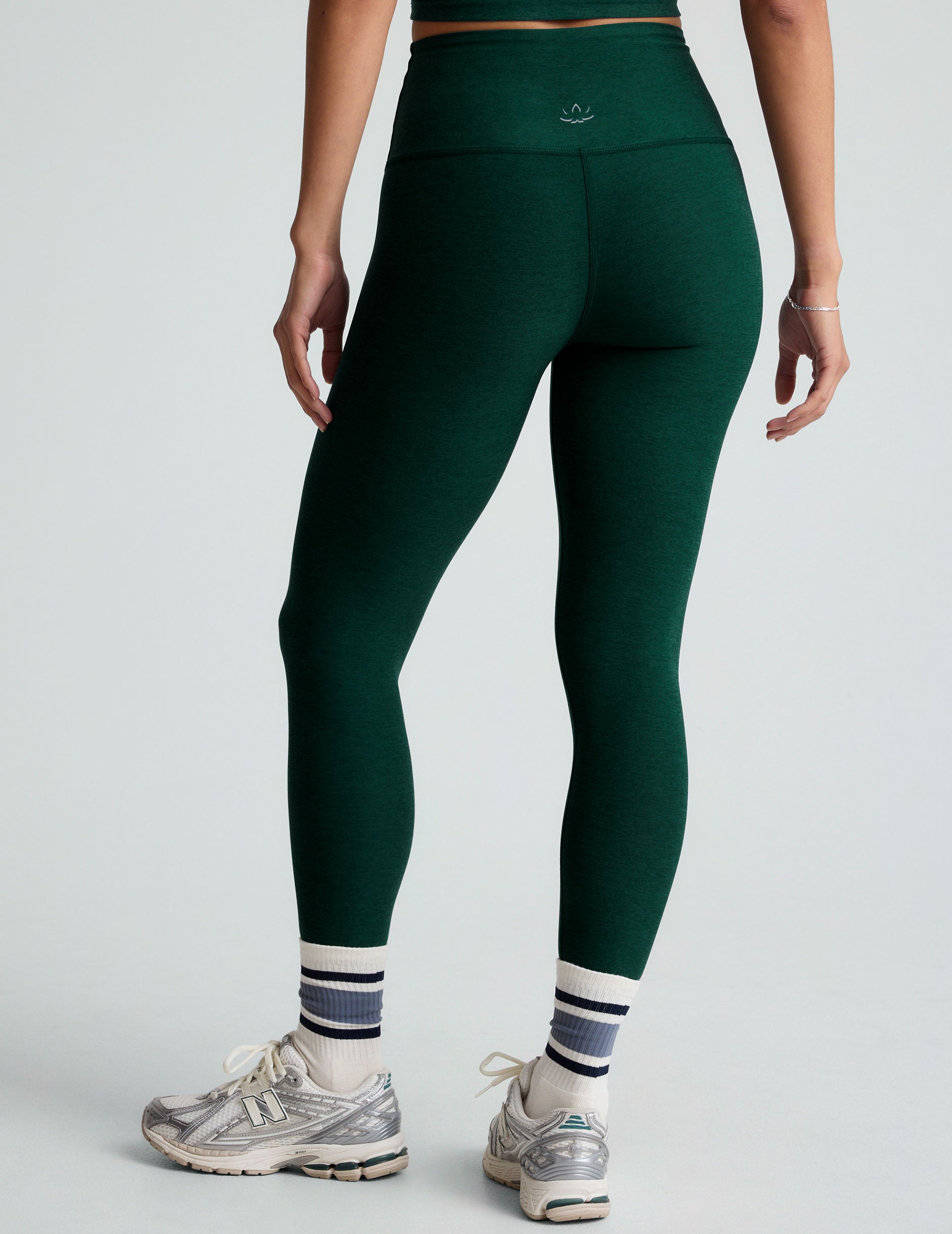 green midi leggings