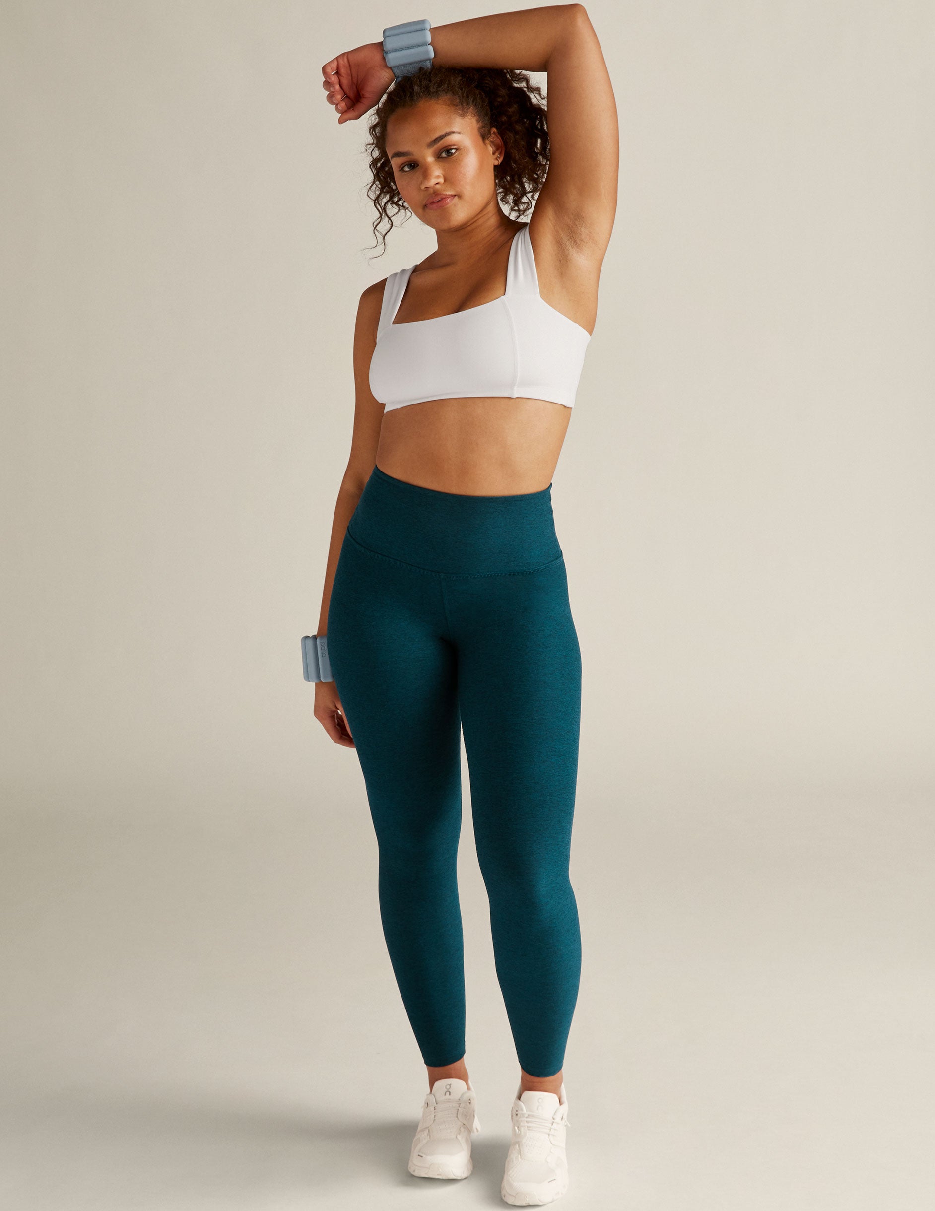 Beyond Yoga Spacedye Caught in The Midi High Waisted Legging Majestic Blue Heather S