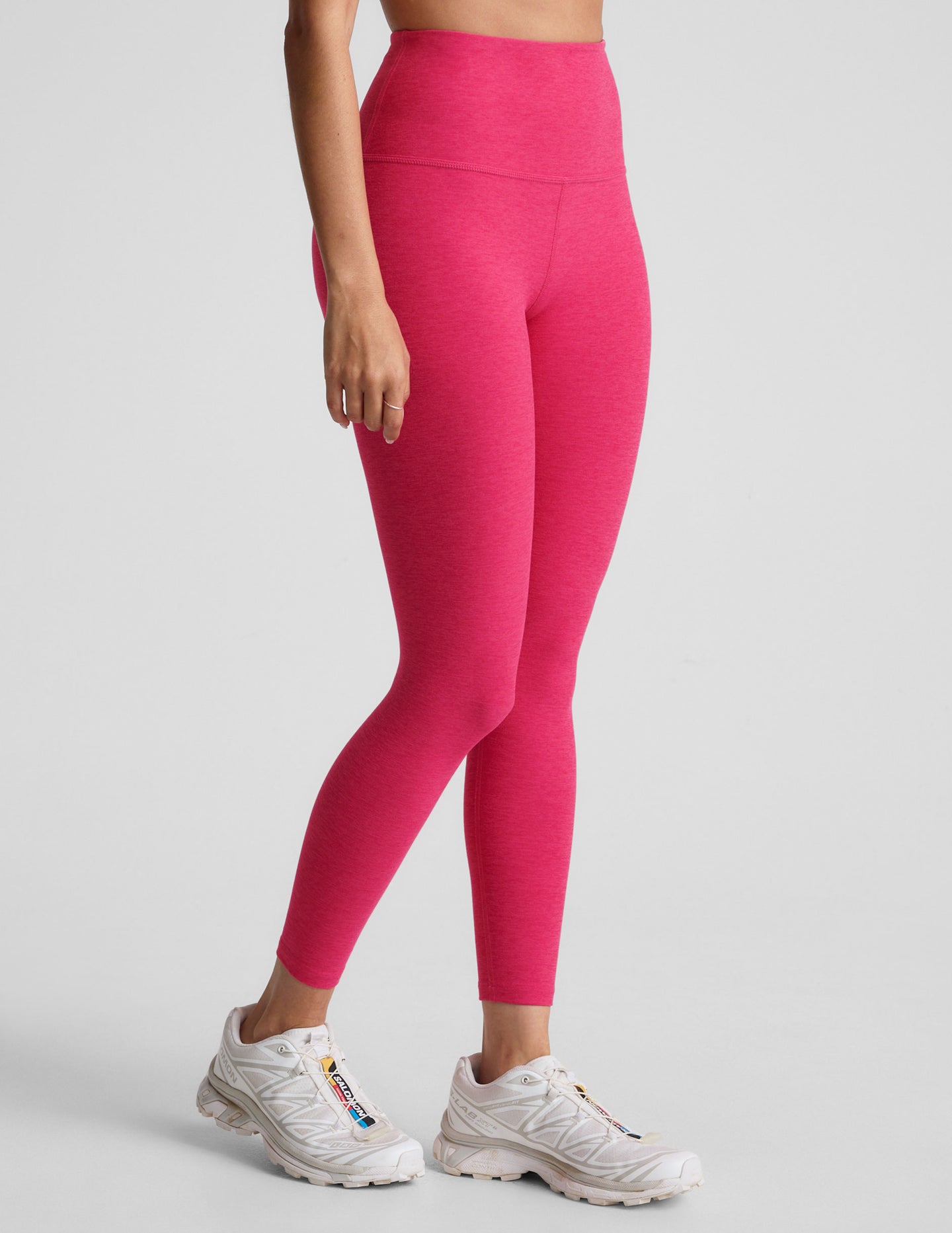 Spacedye High Waist Midi Legging - Fun Fuschia Heather main image 1