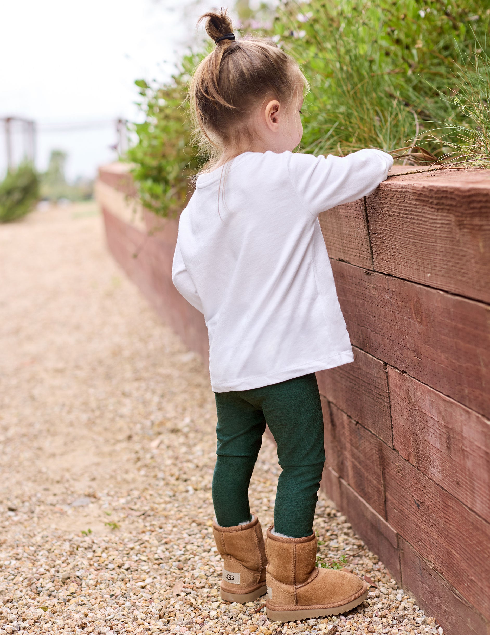 dark green toddler leggings. 