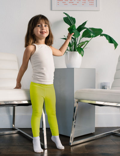 green toddler leggings