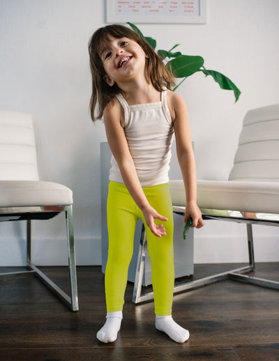 green toddler leggings