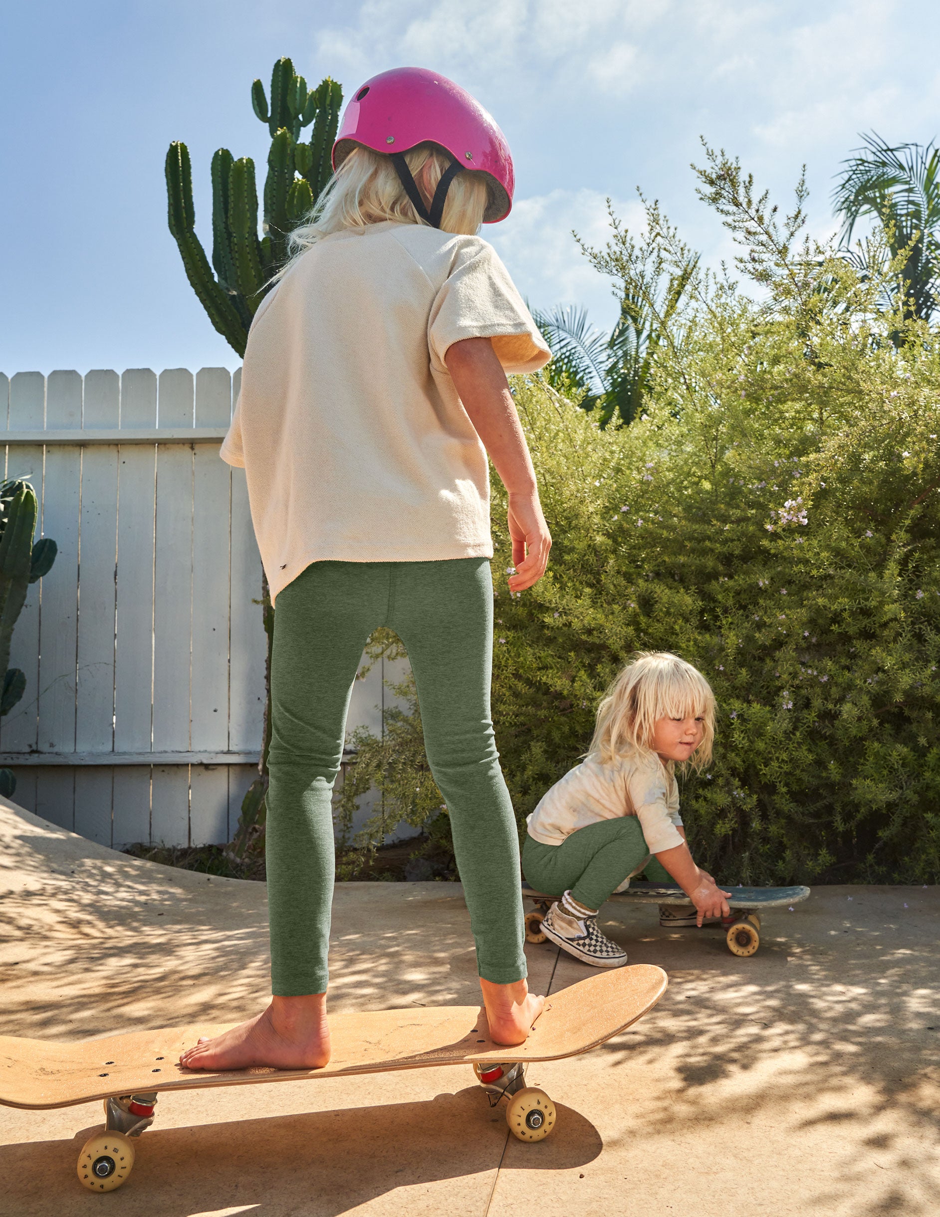 green toddler leggings. 