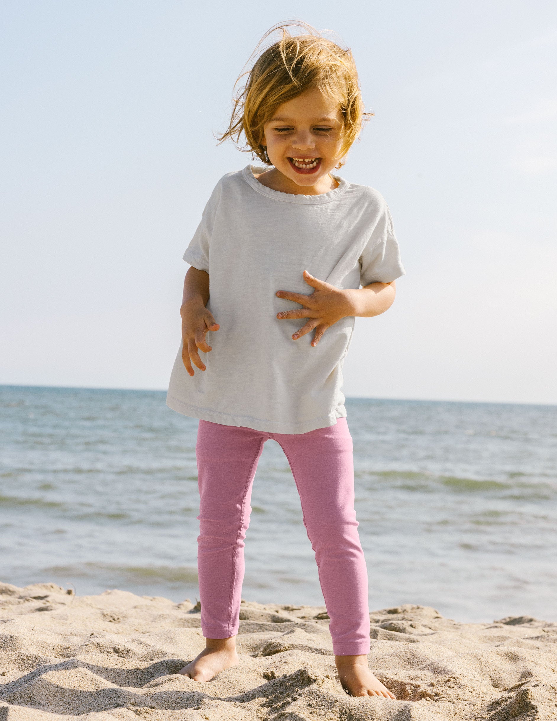 pink toddler leggings