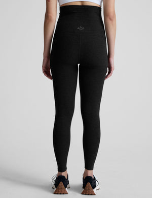black maternity midi length leggings. 