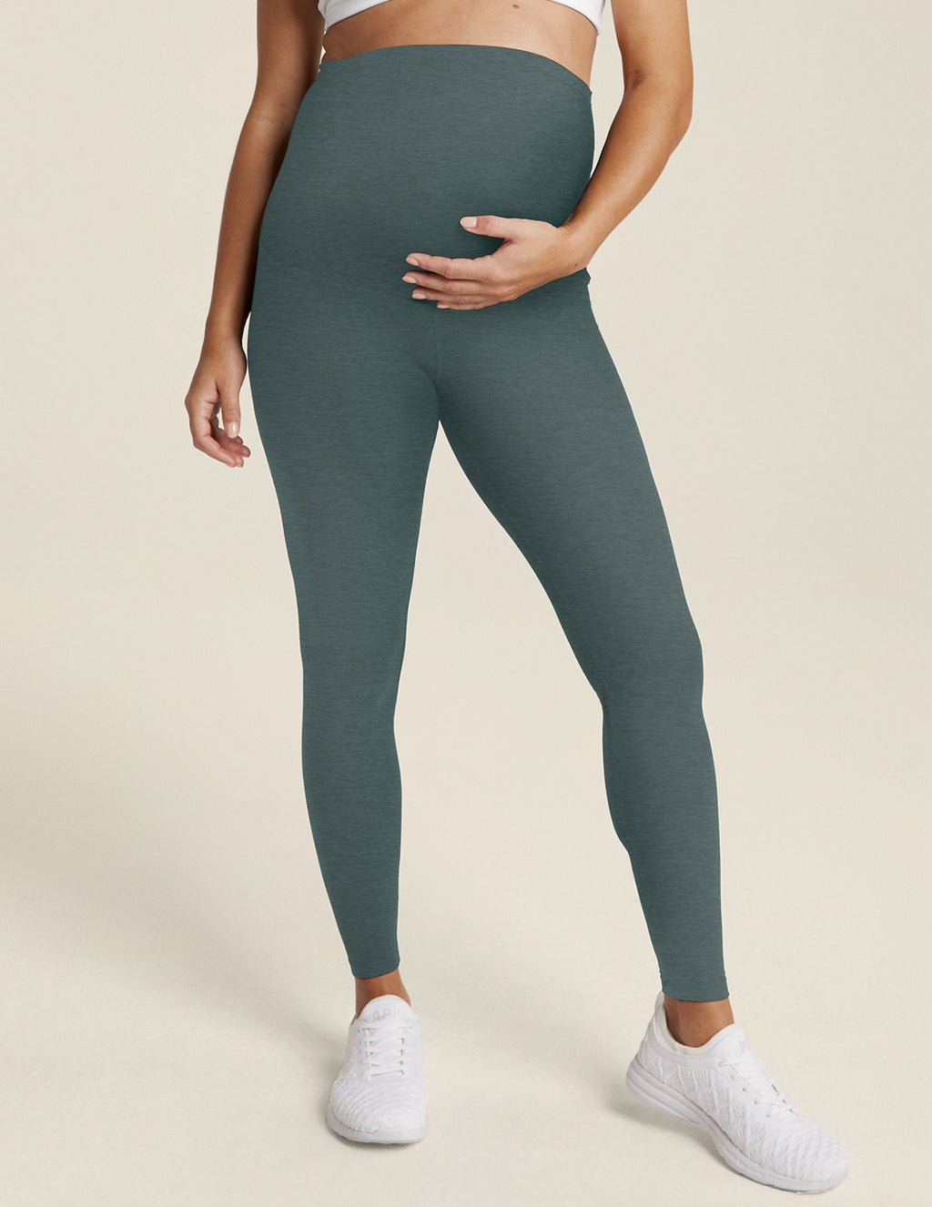 Women's Maternity Leggings Yoga Workout Bottoms Over The Belly Pregnancy  Yoga Pants With Pocket Winter Activewear High Elasticity Breathable Soft