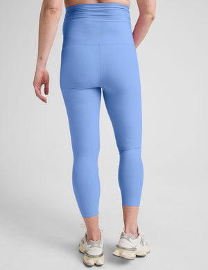 blue maternity capri length leggings. 