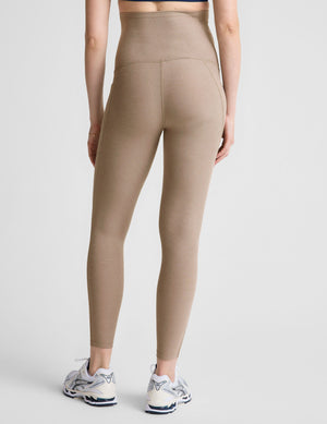 brown maternity midi legging