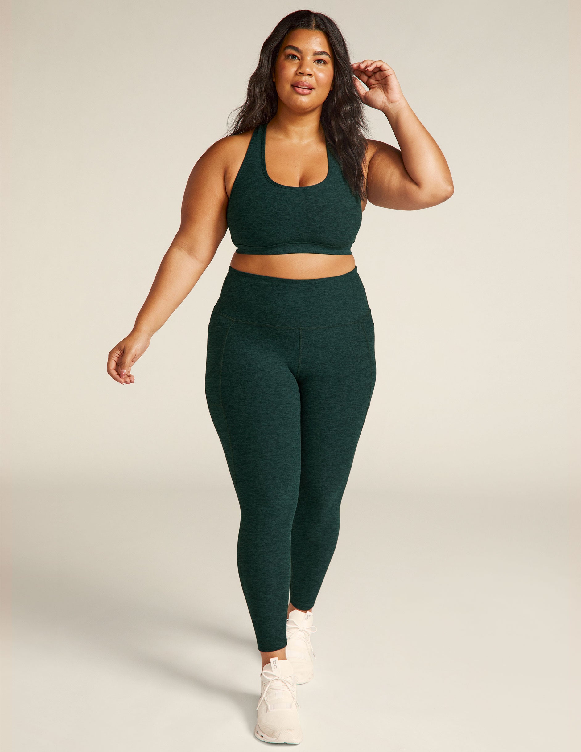 Beyond Yoga Plus Size Out Of Pocket High Waisted Spacedye Midi