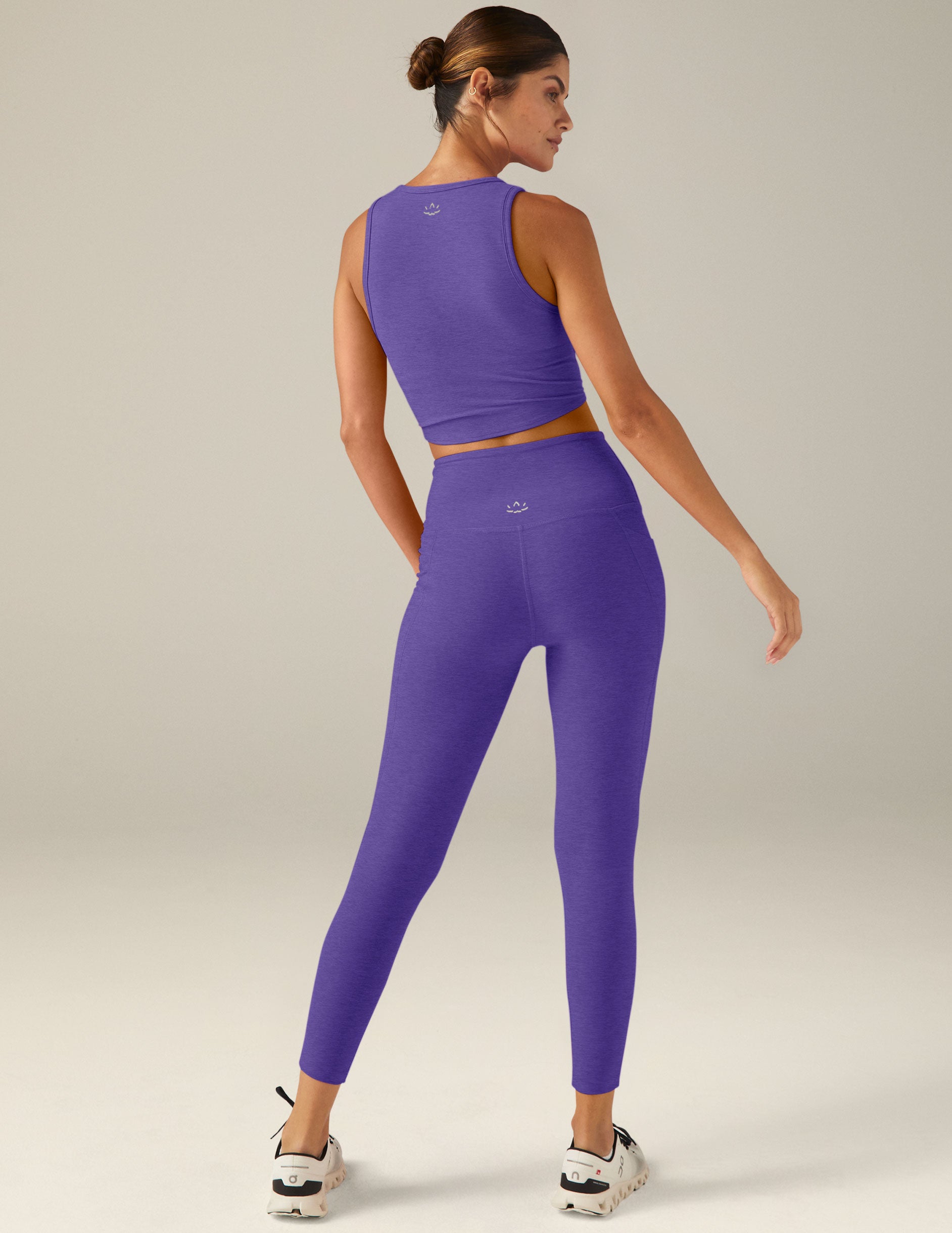Beyond Yoga Women’s Size XL Purple Spacedye High Waisted Leggings W/Pockets