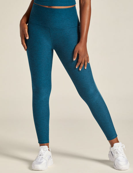 BEYOND YOGA SPACEDYE CAUGHT IN THE MIDI HIGH WAISTED LEGGING BLUE GEM –  Bubble Lounge Boutique