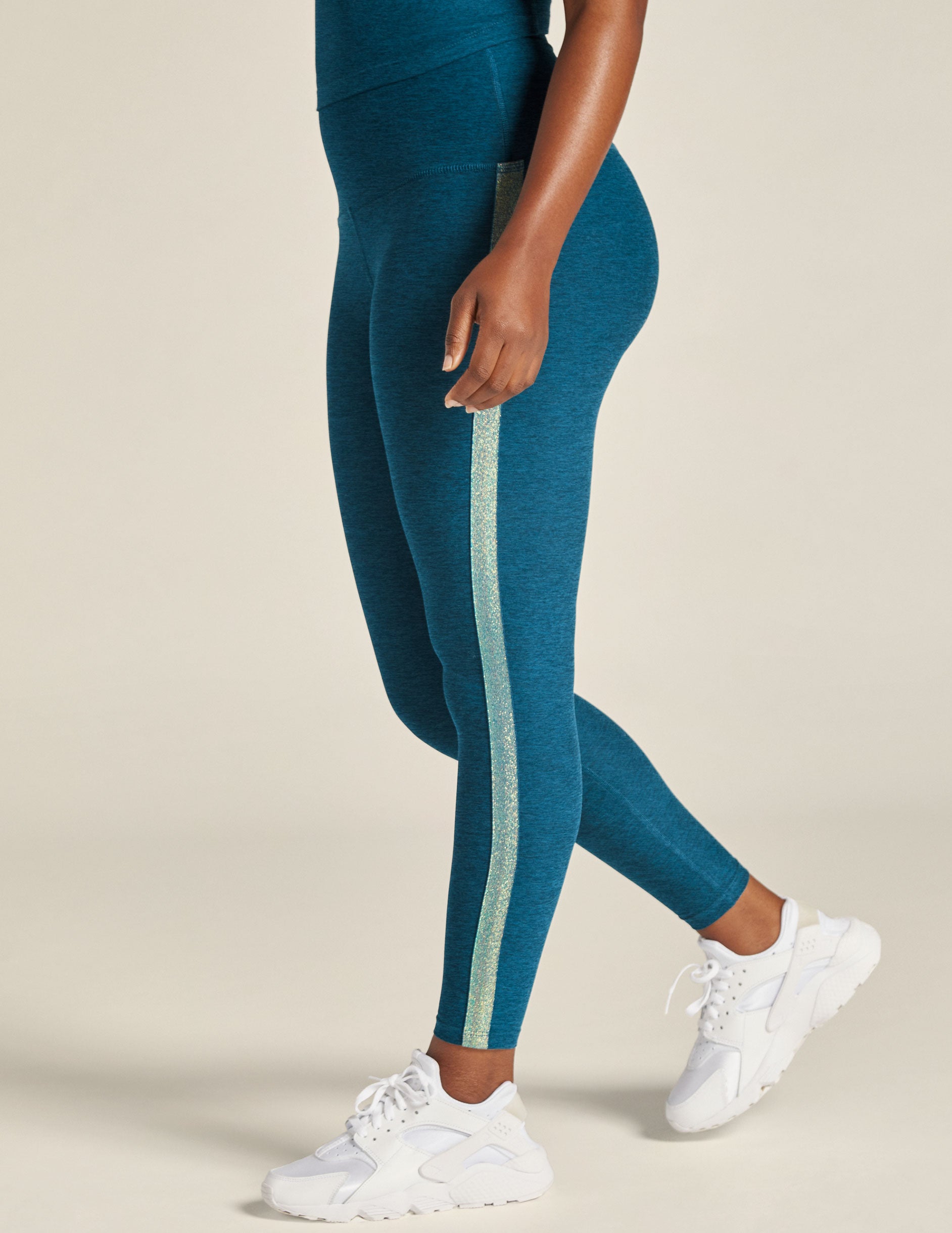 Wingate AG Turquoise Blue All-Over Print Plus Size Leggings Yoga