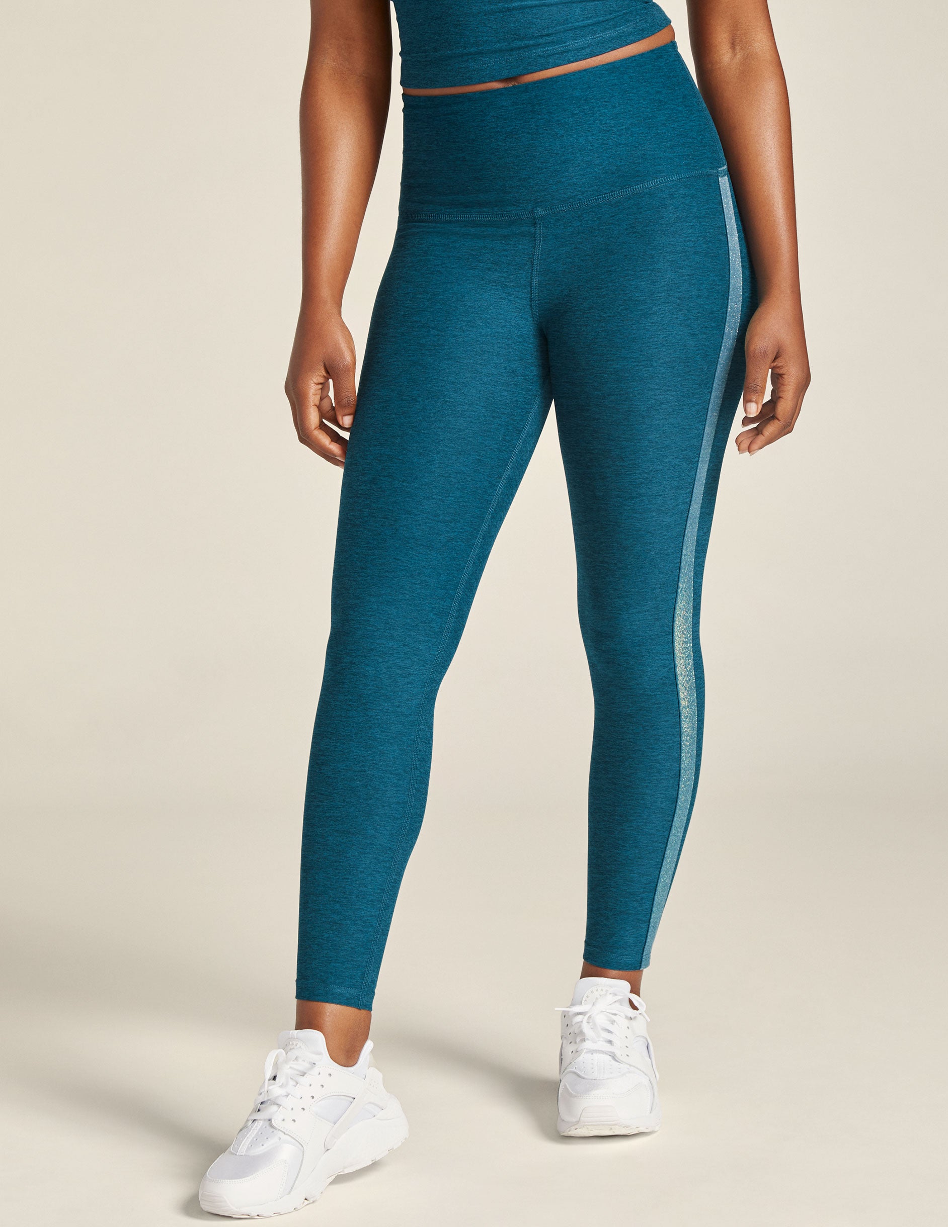  Beyond Yoga Spacedye Shine On High Waisted Midi Leggings -  Polyester-Elastane Blend Fabric - Stretchables Blue Gem Heather XS (US  Women's 2-4) One Size : Clothing, Shoes & Jewelry