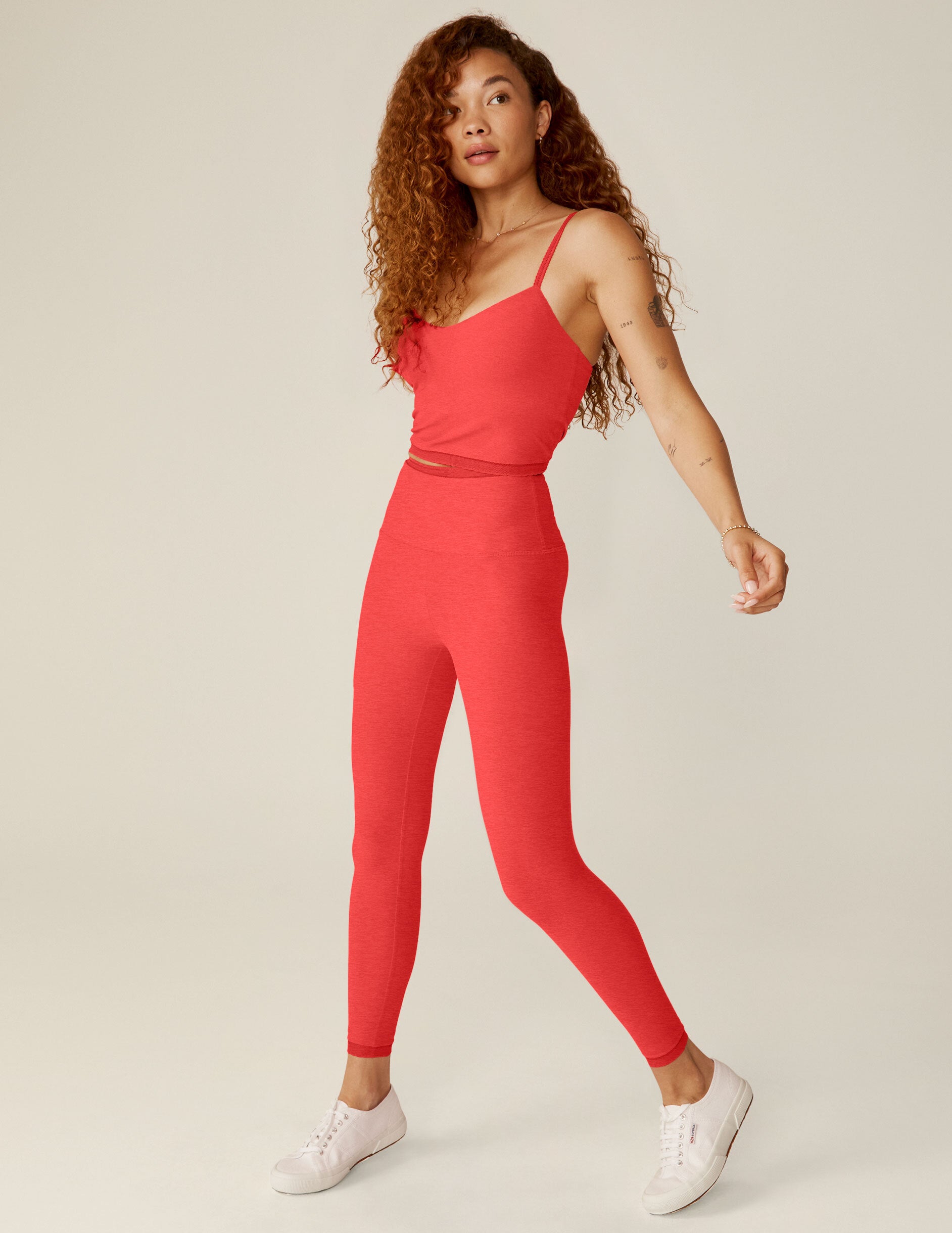 Beyond Yoga Plus Size High Waisted Midi Leggings (Silverberry Heather)  Women's Workout - ShopStyle