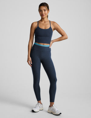 Spacedye Layered High Waisted Midi Legging