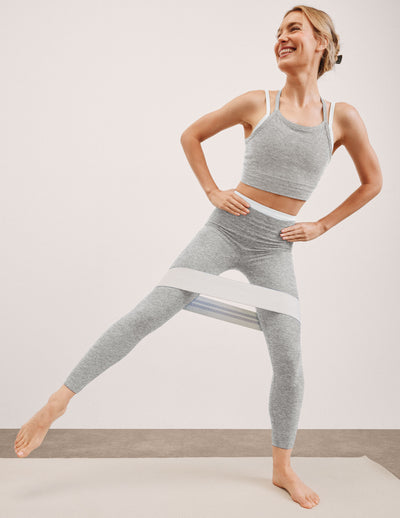 Spacedye™ Layered High Waisted Midi Legging