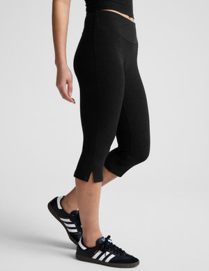 Spacedye Mid-Rise Slit Pedal Pusher Legging