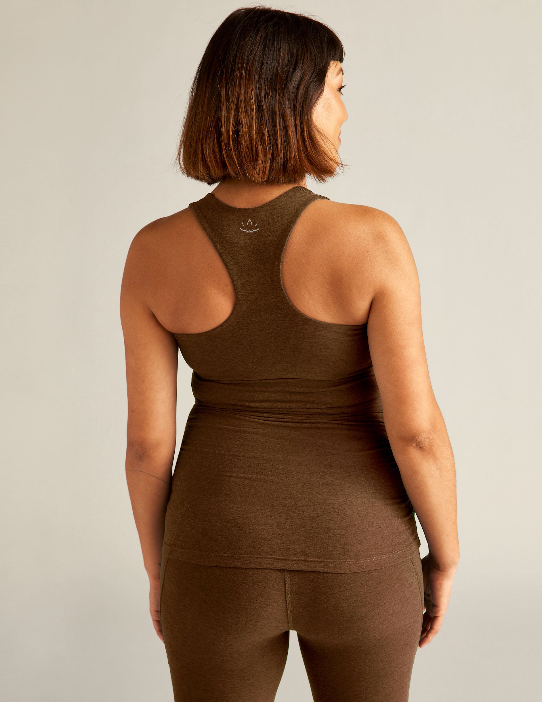 maternity brown tank top