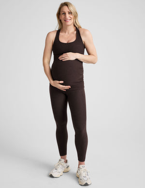 brown racerback maternity tank top. 