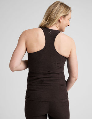 brown racerback maternity tank top. 