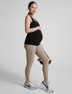 black maternity tank top