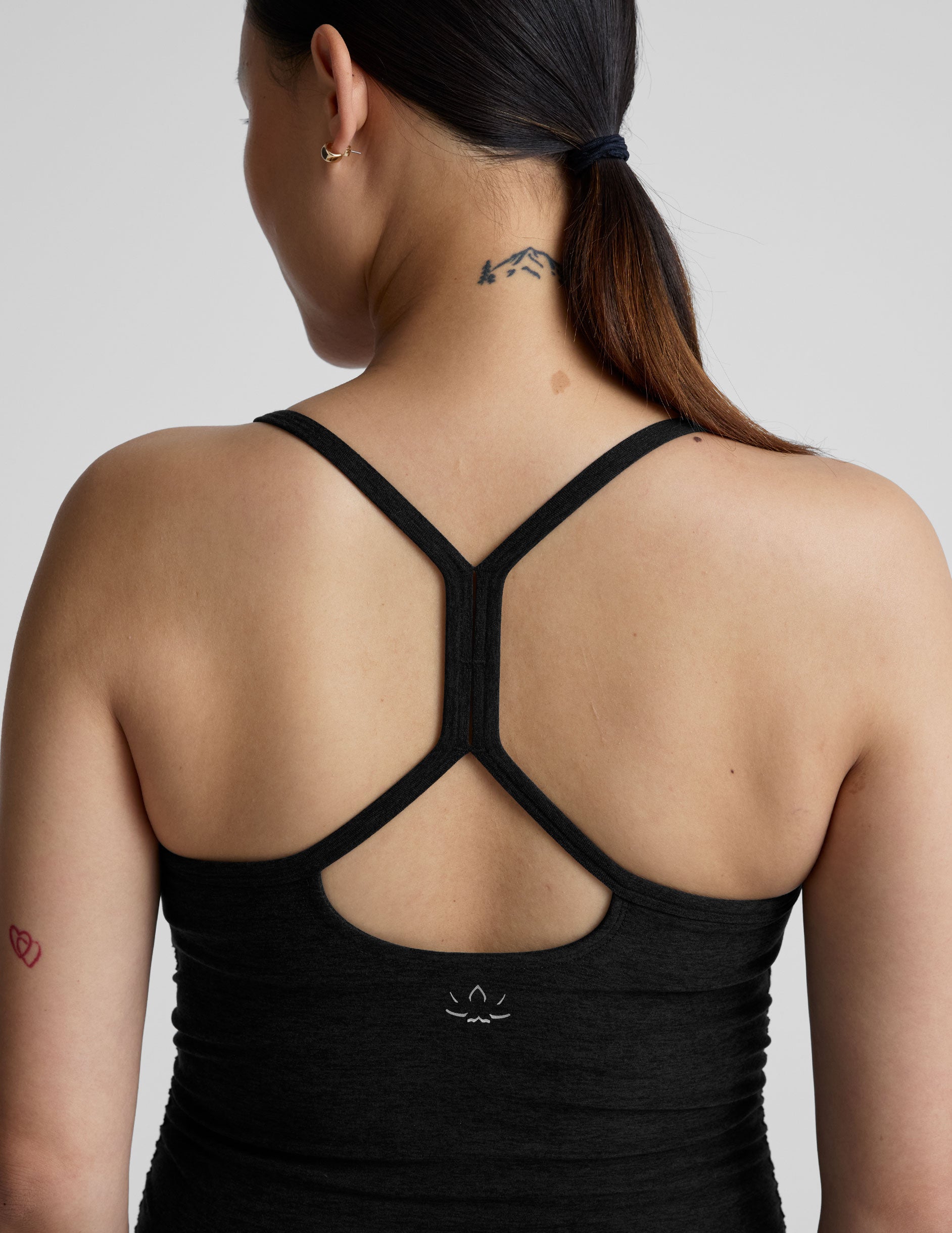 black maternity racerback tank top. 