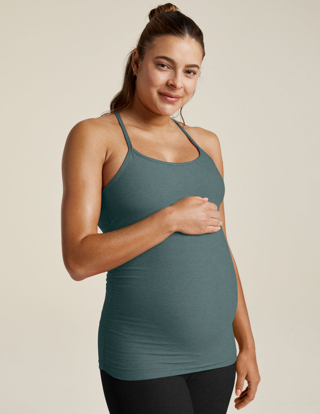 Spacedye Keep Your Cool Maternity Slim Racerback Tank Featured Image