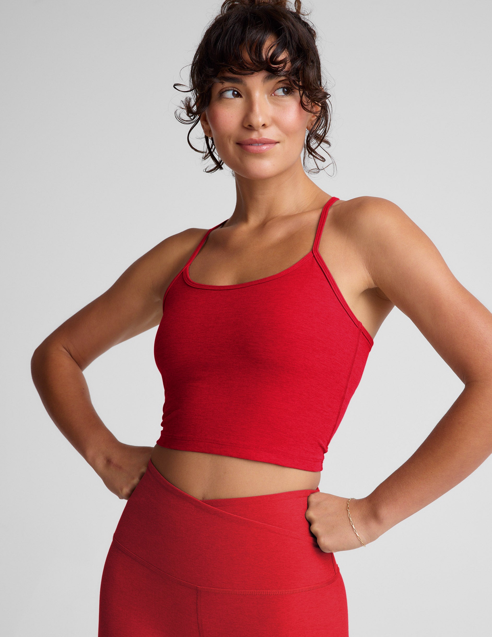 Spacedye Slim Racerback Cropped Tank | Beyond Yoga