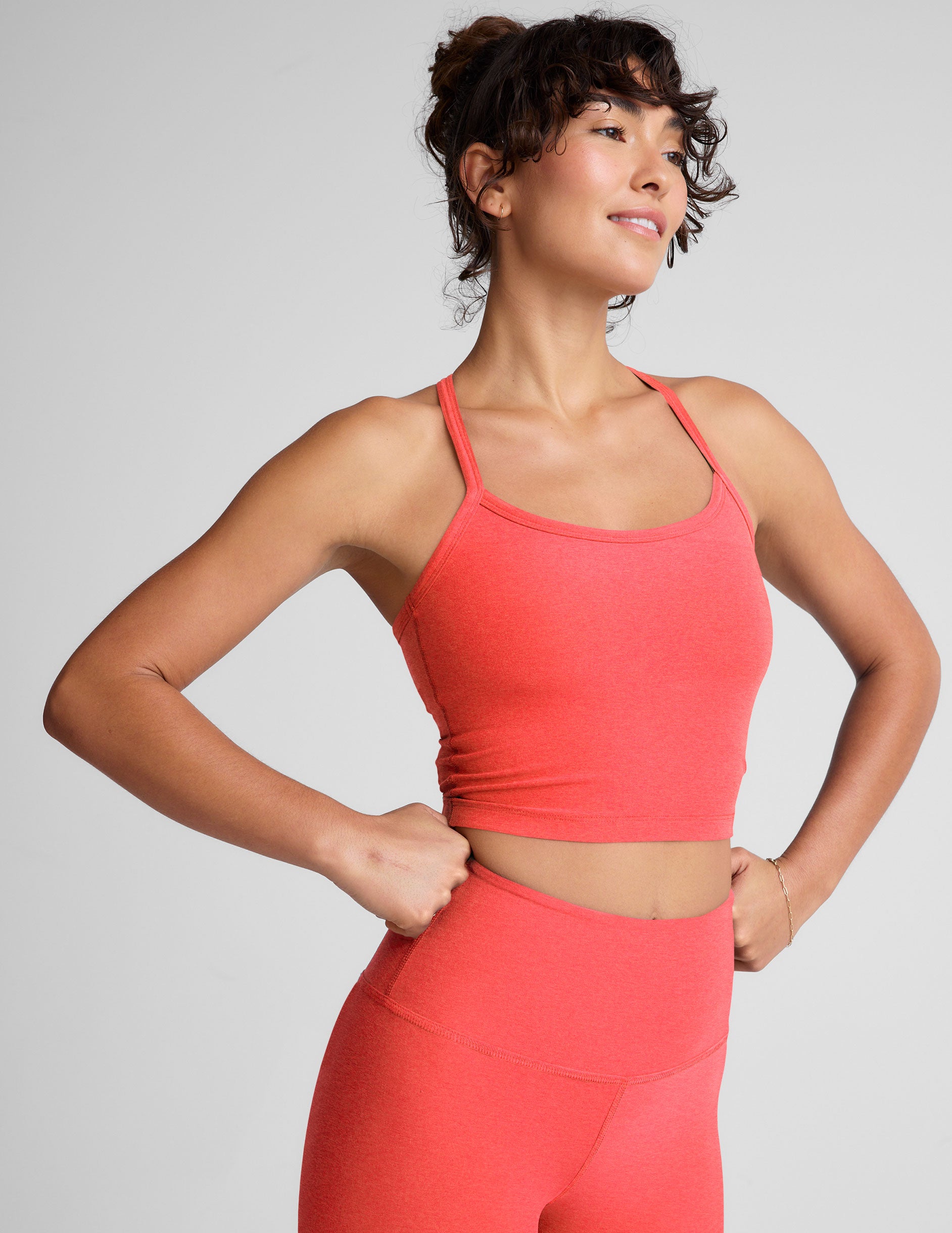 Spacedye Slim Racerback Cropped Tank