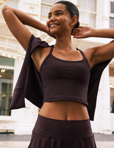Spacedye™ Slim Racerback Cropped Tank