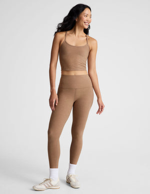 brown cropped tank