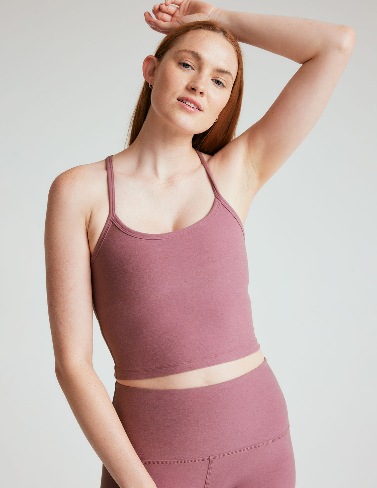 Spacedye Slim Racerback Cropped Tank Primary Image - wheelchair exercises
