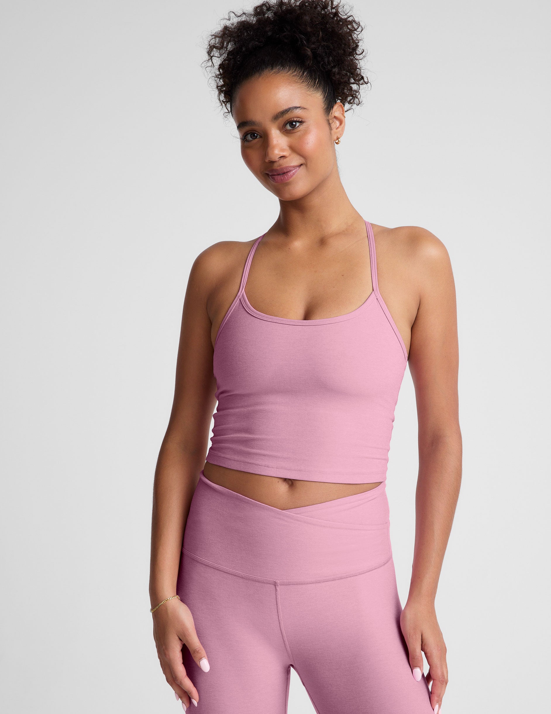 Spacedye Slim Racerback Cropped Tank