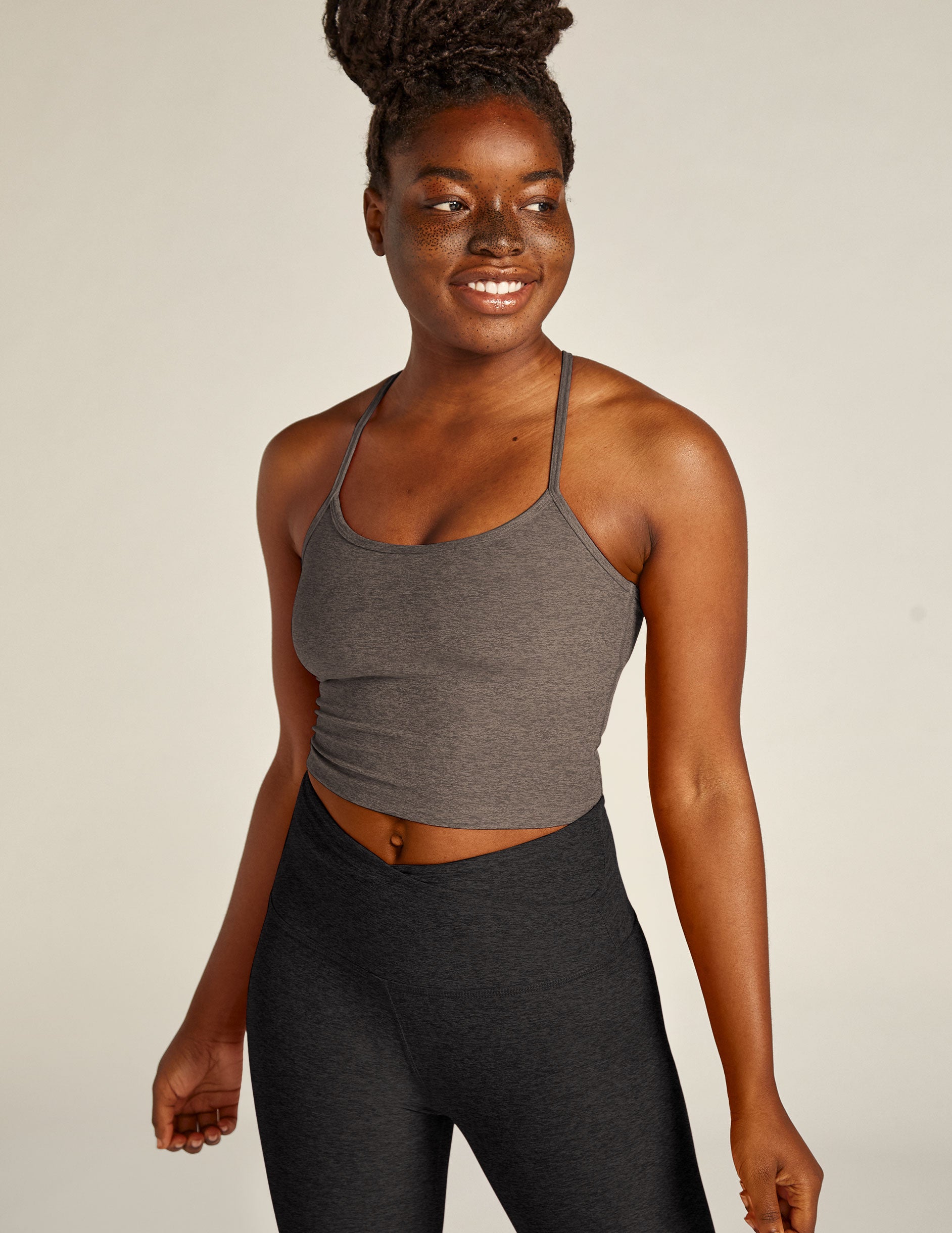 Spacedye Slim Racerback Cropped Tank