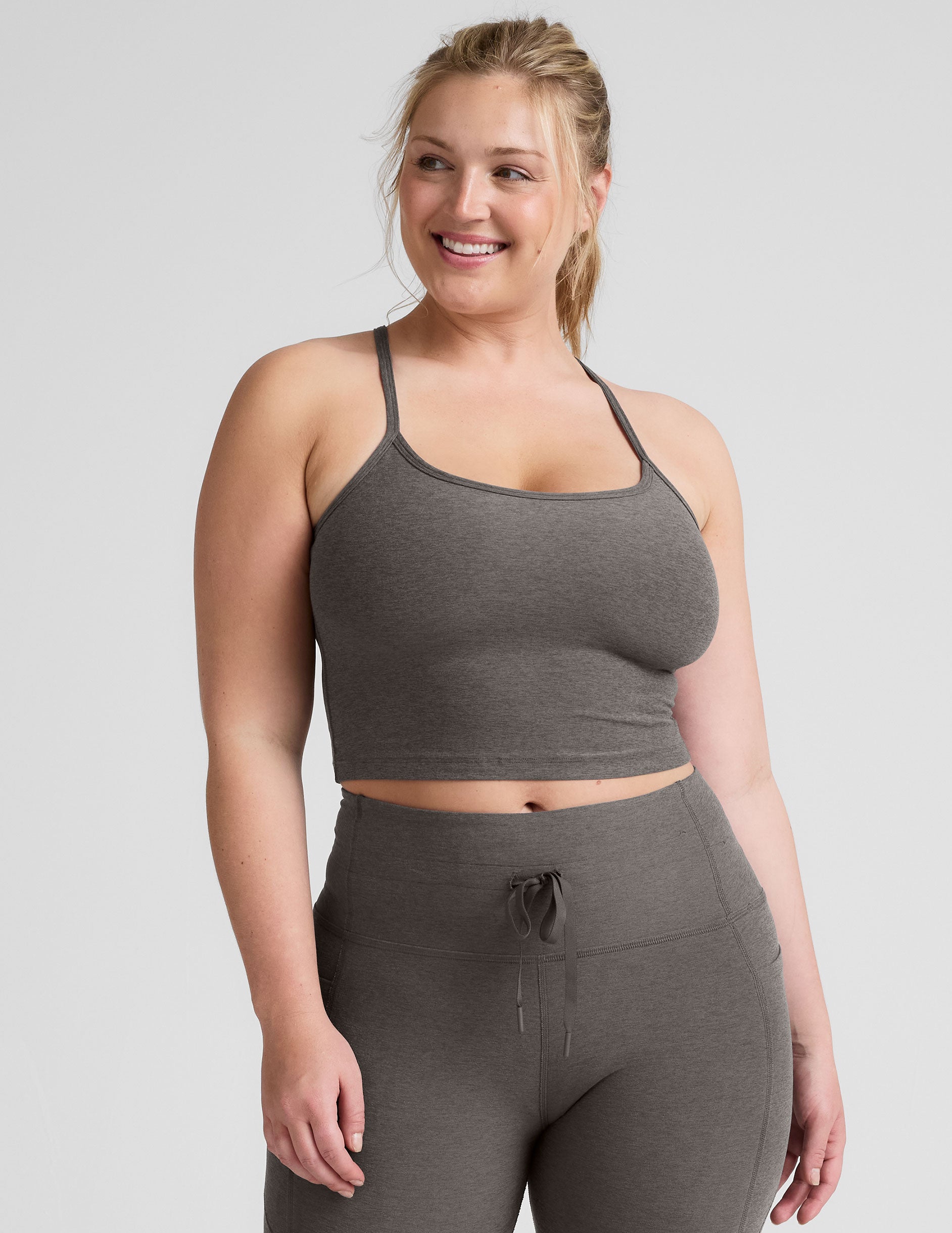 Spacedye Slim Racerback Cropped Tank