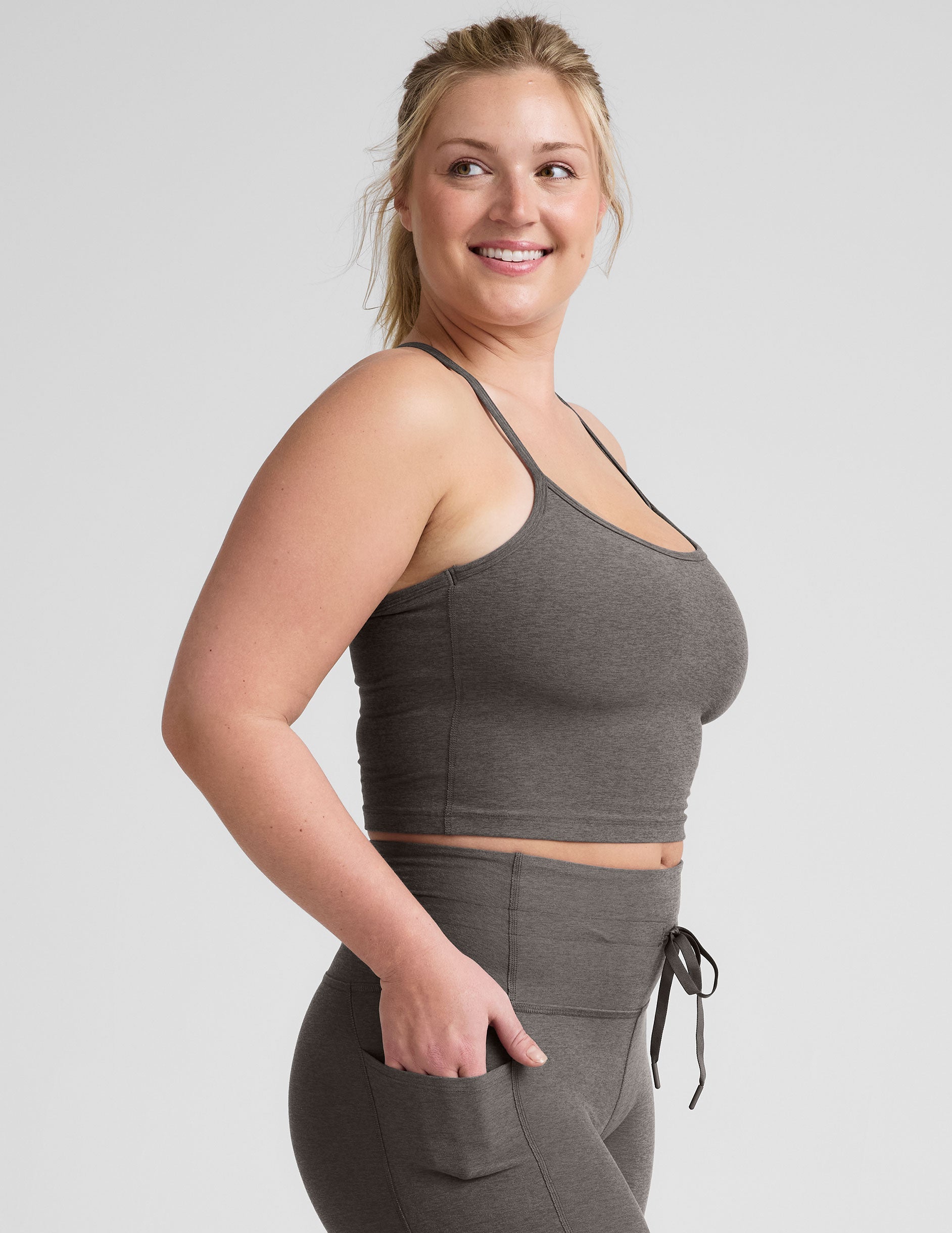 Spacedye Slim Racerback Cropped Tank